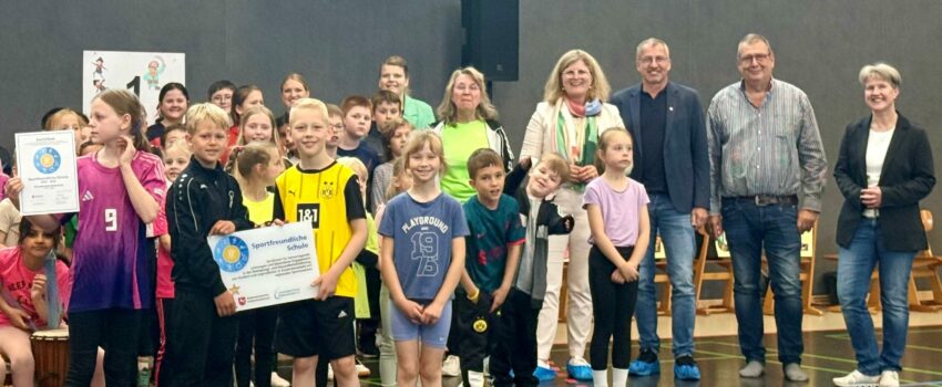 Wir sind ausgezeichnet sportlich!!!! Sonnenschule Bramsche als „Sportfreundliche Schule“ zertifiziert